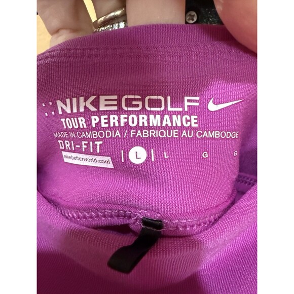 Nike Golf Dri-FIT Tour Performance Pink Skort Large L Pockets Stretch Lined - Picture 11 of 11